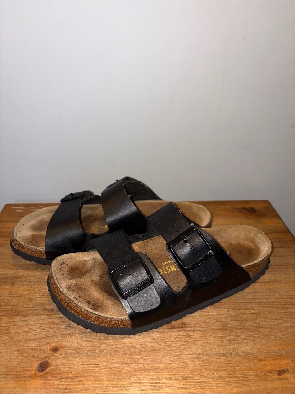 Birkenstock Black Two-Strap Sandals